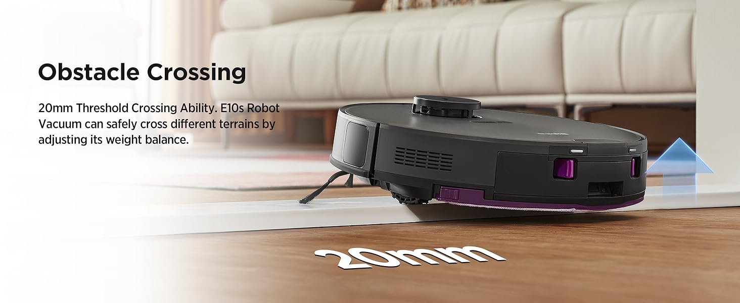 Mobile app screenshot for the Eureka E10S robot vacuum, displaying the Map Management interface.